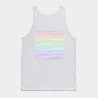 Pastel Rainbow Hand Drawn Lines - Lighter Tank Top